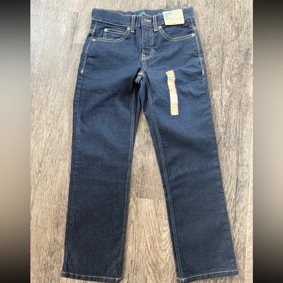 NEW There Abouts Boy's Straight Fit Jeans, Sz 10 Regular Flex 360 Adjustable NWT - Picture 1 of 12